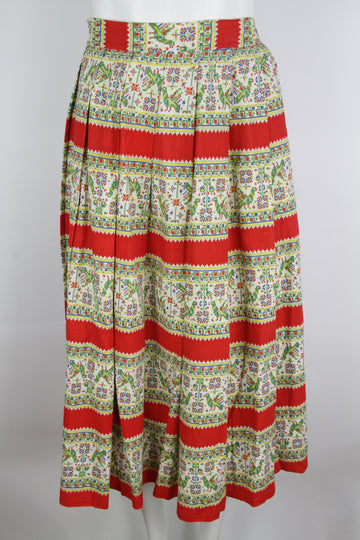 Vintage 50s Pleated Skirt - S