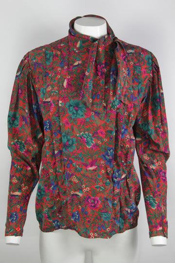 Vintage 80s Ungaro Silk Blouse - M