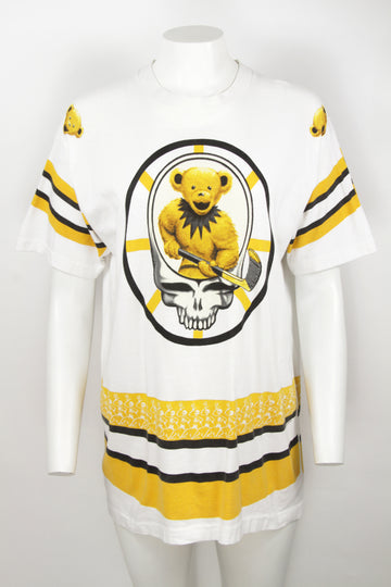 Original Rare Vintage Grateful Dead 1994 Fall Tour Boston Bruins T-shirt