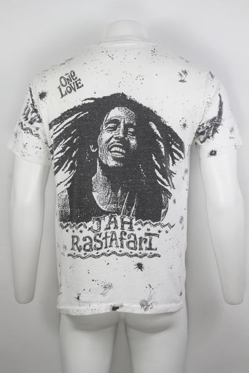 Vintage Bob Marley Single Stitch All Over Print T-shirt  - M