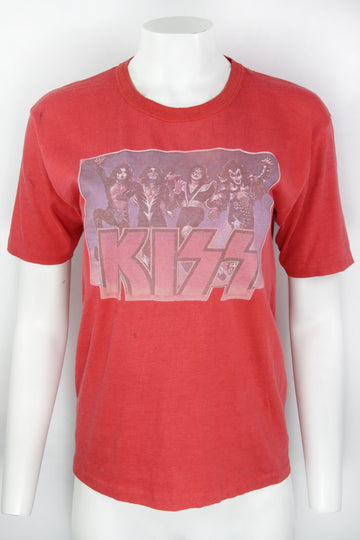 Vintage Kiss 80s Thin Single Stitch T-shirt - S