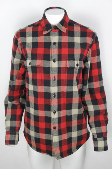 Vintage Sherpa Lined J.Crew Flannel Shirt - S