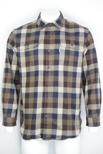 Vintage Carhartt Checked Flannel Shirt - L