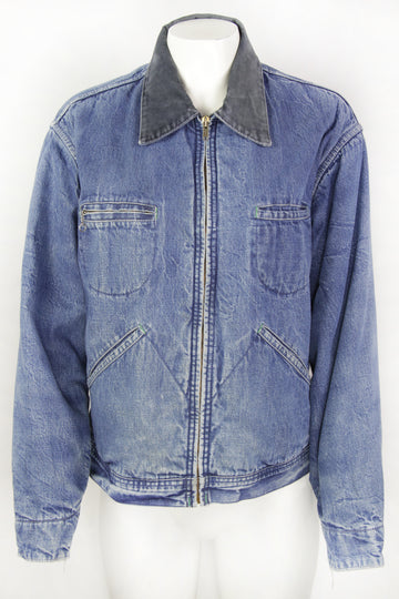 Vintage Osh Kosh Detroit Style Denim Work Jacket - M