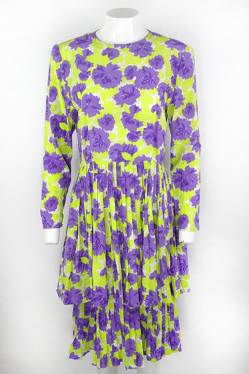 Vintage Guy Laroche Silk Dress - M