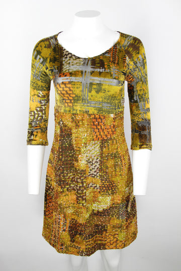 Y2k Christian Lacroix Bazar velvet and sheer dress - S