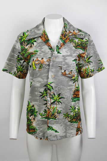 Vintage 70s Hawaiian Shirt - S