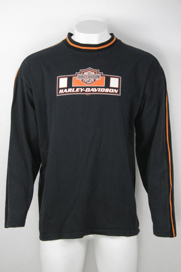 Vintage Y2k Harley Davidson Long Sleeved T-shirt - XXL
