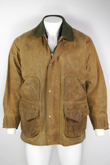 Vintage CC.Filson Of Seatle Waxed Cotton Hunting Jacket With Removeable Wool Vest Lining - XL