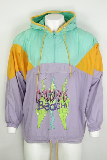 Vintage Rare 80s Adidas Crocodile Beach Windbreaker  - XXL