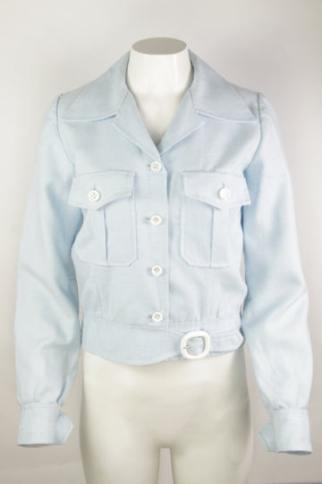 Vintage 70s Cropped Ladies Summer Jacket - S