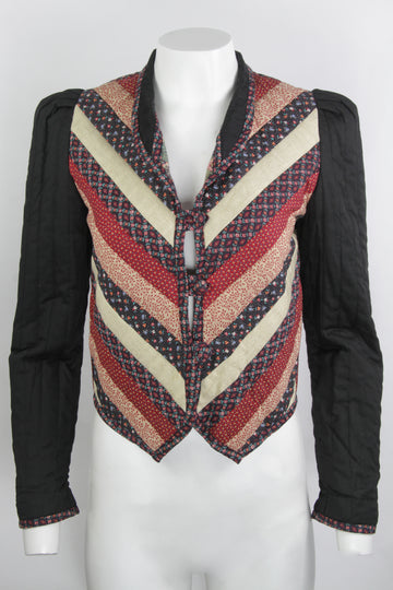 Vintage Y2k Boho Quilted Jacket - S