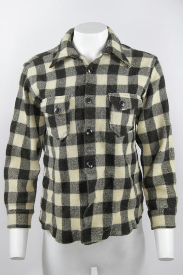 Vintage 1940s Spear Tip Collar CPO Shirt - S