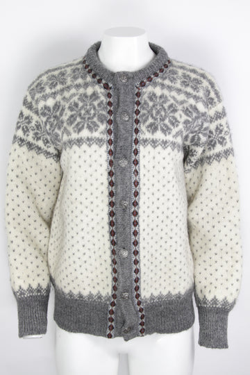 Vintage Womens Dale Of Norway Norwegian Cardigan  - L