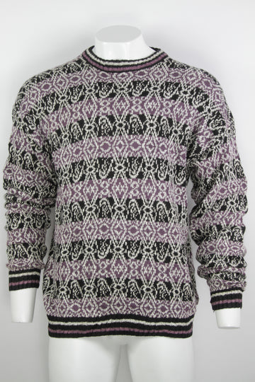 Vintage 80/90s Patterned Sweater - L