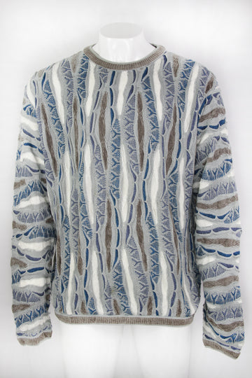 Vintage Coogi Textural Knitted Sweater - XXL