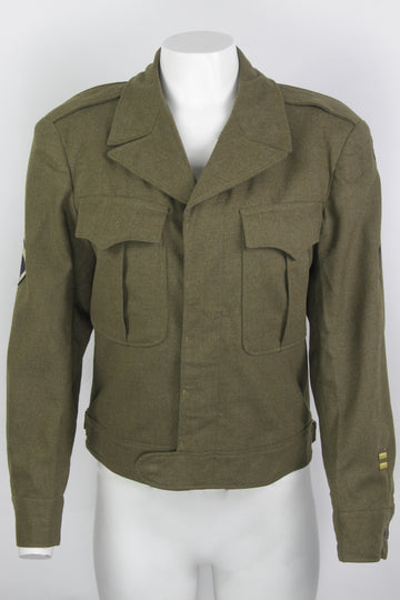 Vintage 1940/50s Ike Jacket with  US 24th Infantry Patch - S