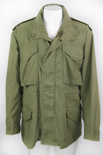 Vintage Genuine US Military M-65 Olive Green OG-107 Field Jacket - S