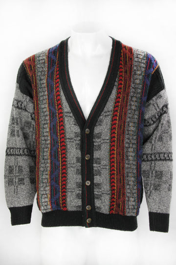 Vintage 80/90s Patterned Cardigan - XL