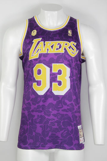 Vintage Bathing Ape Lakers Jersey By Mitchell & Ness - L