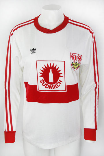 Vintage Stuttgart 1988-89 Long Sleeve Adidas Football Kit Top- M
