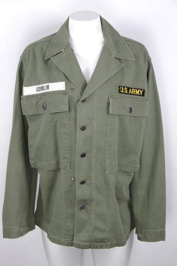 Vintage 1940s US Military 13 Star HBT Field Jacket/Shirt -M 38R