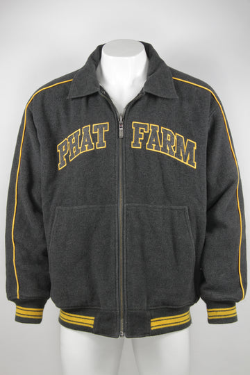 Vintage Phat Farm Reversible Baseball Jacket  - XL