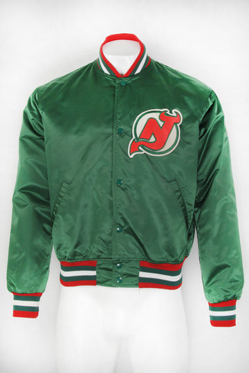 Rare Vintage Starter New Jersey Devils NHL Baseball Jacket - L