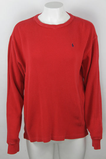 Vintage Ralph Lauren Waffle Texture Long Sleeved T-shirt - L