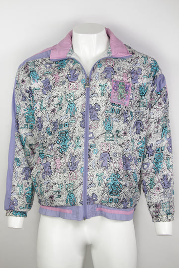Vintage Crazy Patterned Shell Jacket - XL