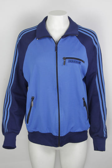 Vintage 80s Adidas Tracksuit Jacket - L - Made In Yugoslavia