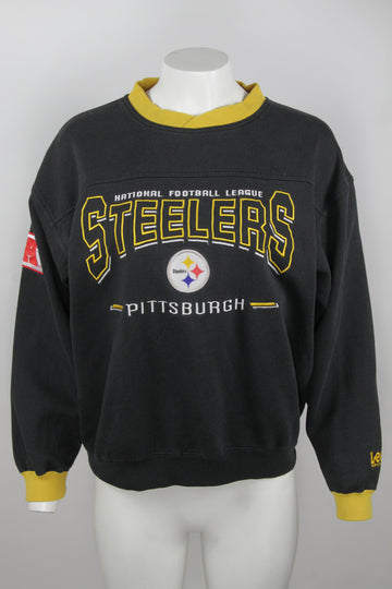Vintage Pittsburgh Steeler's NFL Embroidered Crew Sweatshirt - M