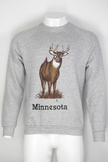 Vintage Minnesota Deer Sweatshirt - L