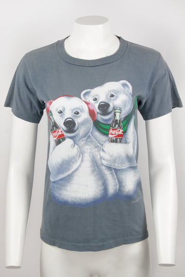 Vintage Coca-cola 1994 Polar bear single stitch t-shirt - S