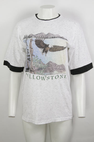 Vintage Yellow Stone California Eagle Single Stitch T-shirt - M