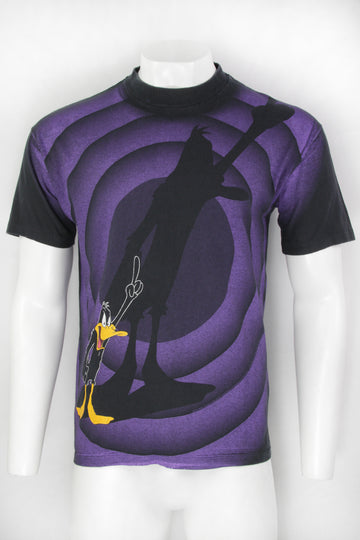 Vintage Daffy Duck 1992 All Over Print Single Stitch T-shirt - L