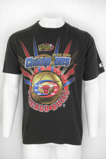 Vintage 1998 NBA Finals Chicago Bulls Starter T-shirt - L