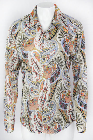 Vintage 70s Paisley Shirt - M