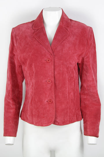 Vintage Y2k Fitted Suede Blazer - S/M
