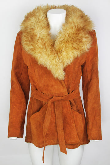 Vintage 70s Penny Lane Suede Jacket - S