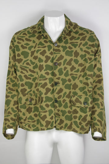 Vintage Light Summer 50s Duck Cammo Hunting Jacket - XL
