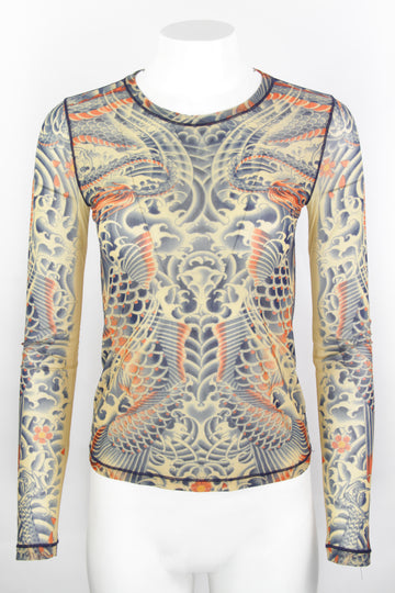 Vintage Jean Paul Gaultier Y2k Mesh Top - S