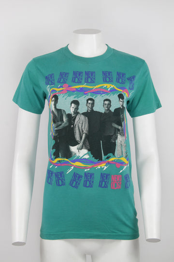 New Kids on the block T-shirt in rare teal blue