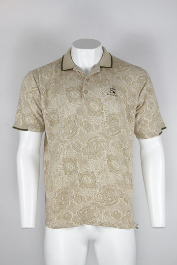 Fila Serrano patterned polo - Beige – L