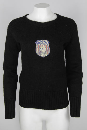 1930s heavy knit with 1932 patch featuring George Washington - S