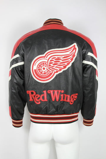 Vintage Detroit Red Wings Leather Baseball jacket - XL