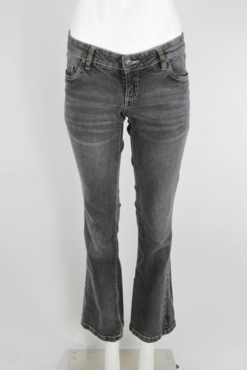 Y2k Low rise bootcut jeans - Black - S