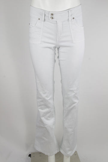 Y2k Low rise bootcut jeans - White - S
