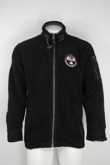 Vinatge Napapijri black fleece -XL