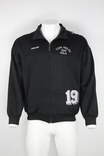80s/90s Adidas track top - Black and white - 1989 Koln - XL